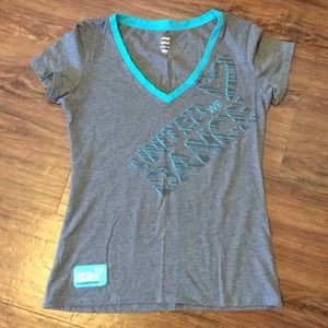 Grey and teal Zumba t-shirt